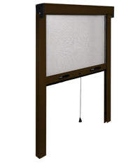 ZANZARIERA AVVOLGIBILE VERTICALE 80x160 cm - Marrone