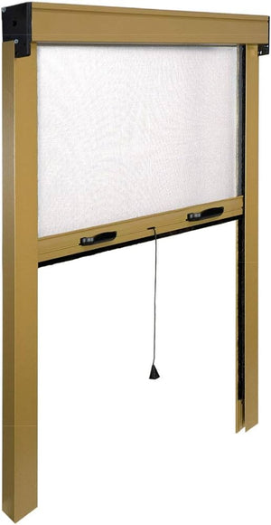 ZANZARIERA AVVOLGIBILE VERTICALE 160x160 cm - Marrone