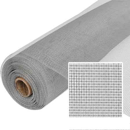 RETE PER ZANZARIERA IN ALLUMINIO 63 H. 100 cm - rotolo 30 mt - 30 metrilineari