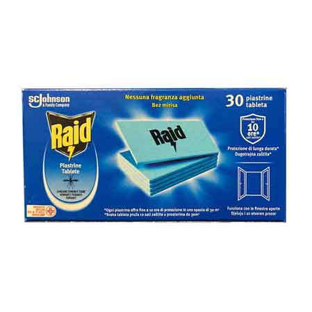 BAYGON PIASTRINE ANTIZANZARE TERMATE Confezione 30 pezzi - JOHNSON