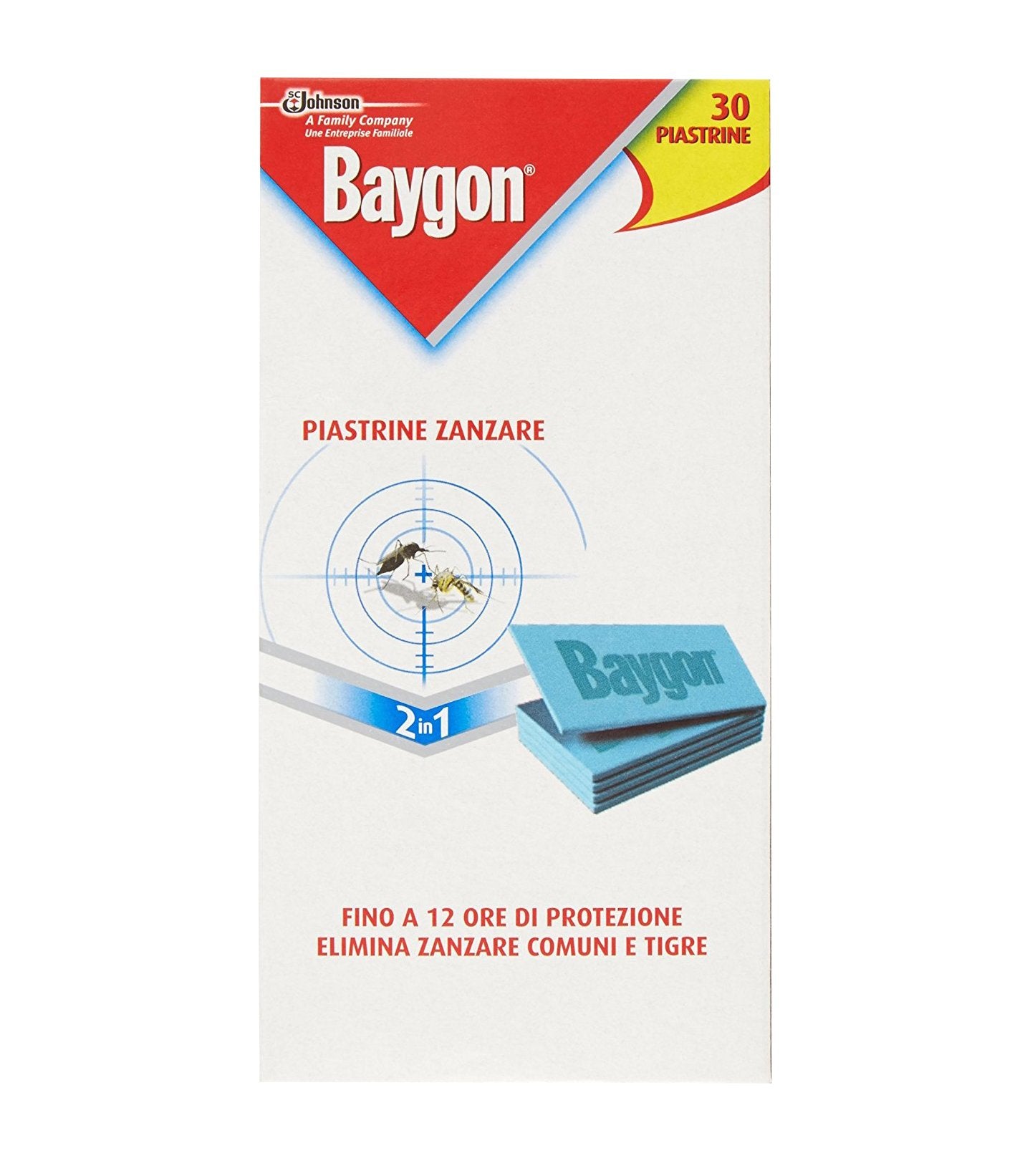 BAYGON PIASTRINE ANTIZANZARE TERMATE Confezione 30 pezzi - JOHNSON