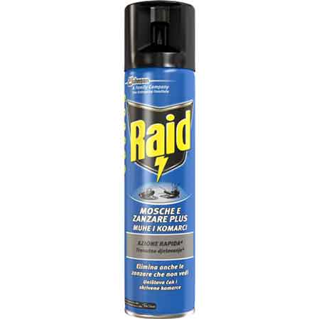 RAID SPRAY MOSCHE E ZANZARE 400 ml - JOHNSON