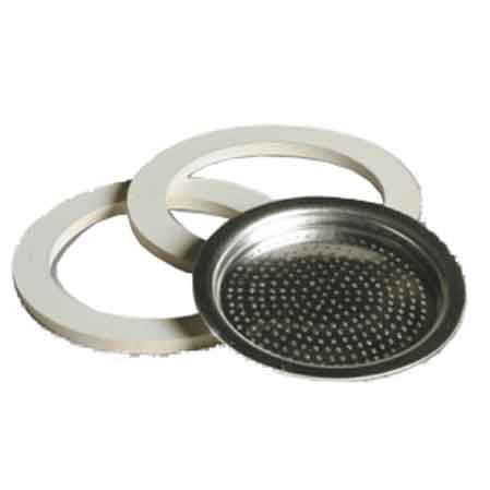 FILTRO E GUARNIZIONI PER CAFFETTIERA 6 tazze