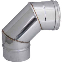 GOMITO A 90  ° PER CANNE FUMARIE  EE ? 130 mm