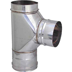 RACCORDO A T 90  ° PER CANNE FUMARIE  EE ? 300 mm