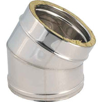 GOMITO DOPPIA PARETE A 45  °  EE ? 180/230 mm