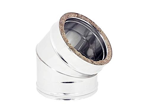 GOMITO DOPPIA PARETE A 45  °  EE ? 180/230 mm