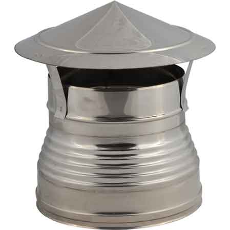 FUMAIOLO DOPPIA PARETE A CAPPELLO 'CINESE' Ø 150/200 mm