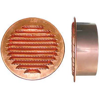 GRIGLIA DI AERAZIONE IN RAME/PLASTICA Ø 100 mm