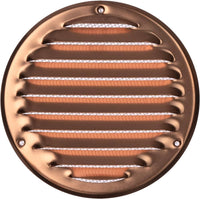 GRIGLIA DI AERAZIONE TONDA IN RAME Ø 150 mm