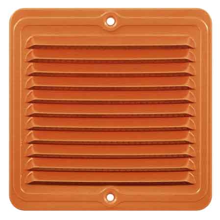 GRIGLIA DI AERAZIONE QUADRA IN RAME mm 230x230