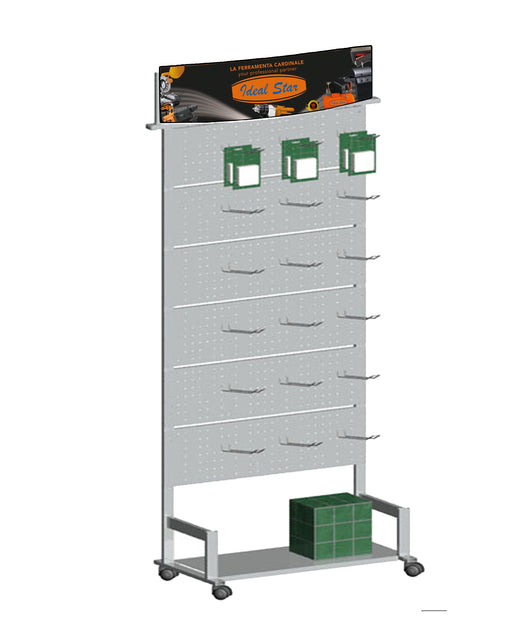 ESPOSITORE UTENSILERIA IN METALLO cm 80x40x200h - MADE IN ITALY