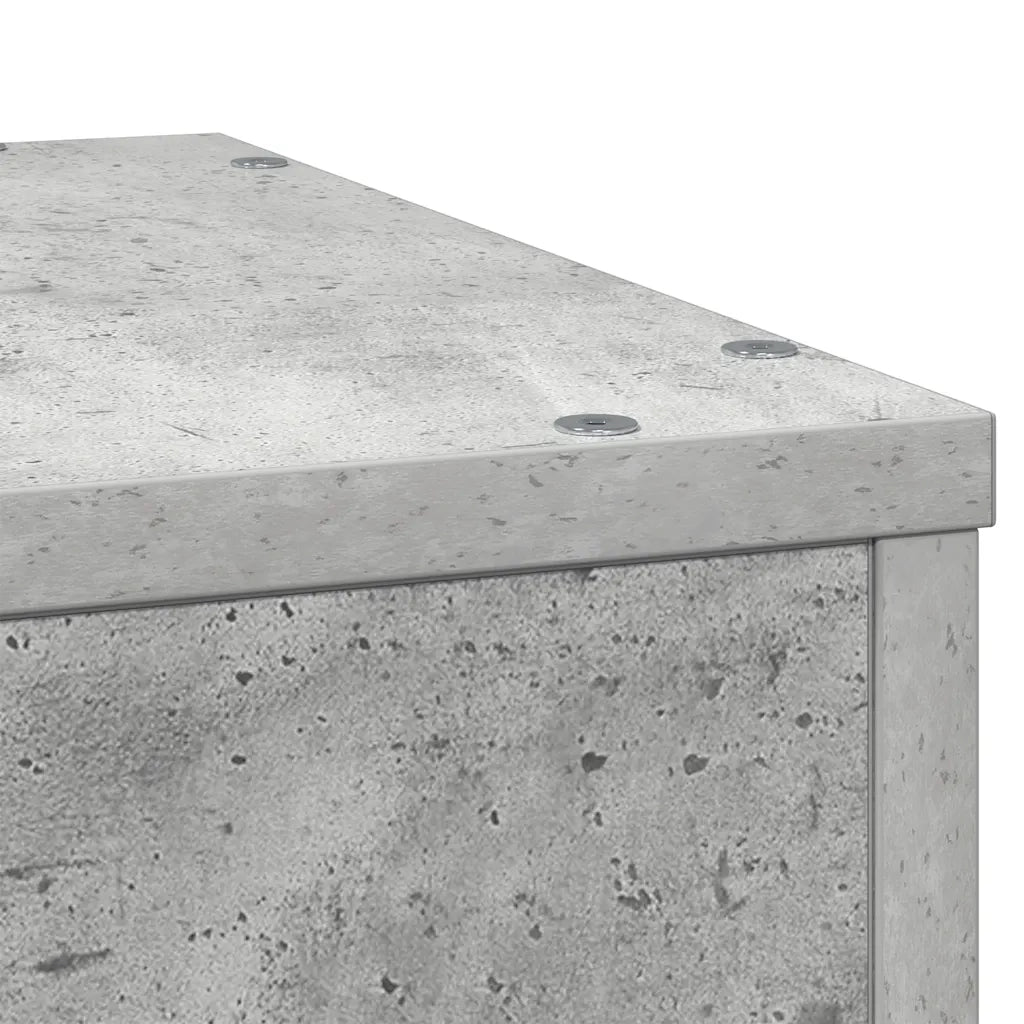 vidaXL Supporto per Piante Grigio 33x33x100 cm in Truciolato