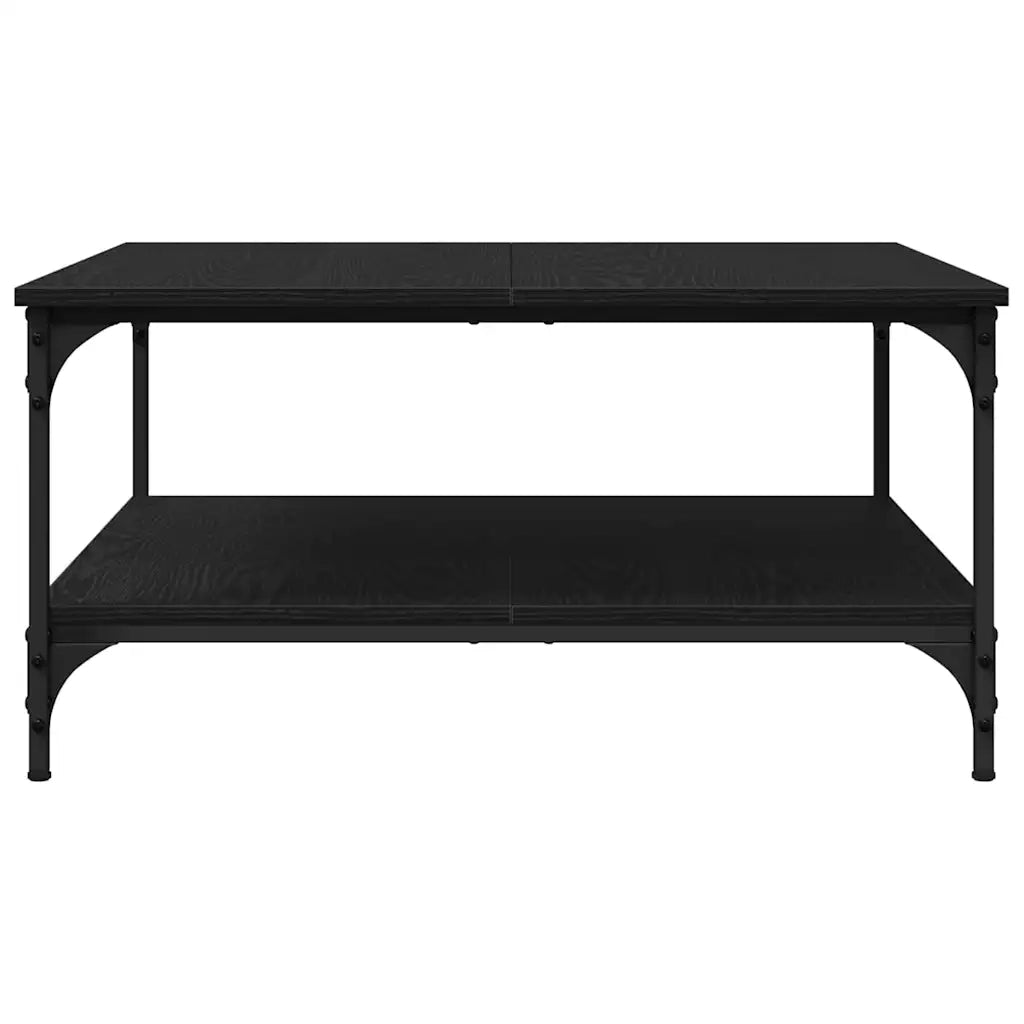 Tavolino da salotto Rovere nero 80 x 80 x 40 cm