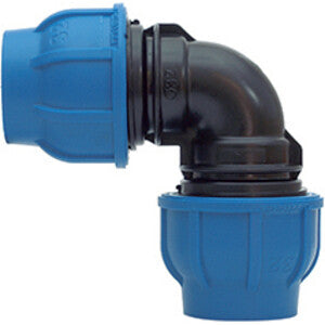 RACCORDO POLIPROP GOMITO 90 40X40 MM- 5,0 pz