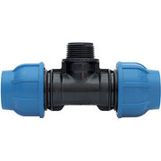 RACCORDO POLIPROP TEE MAS D 40 X 11/4 X 40MM- 5,0 pz