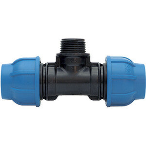 RACCORDO POLIPROP TEE MAS D 40 X 11/4 X 40MM- 5,0 pz