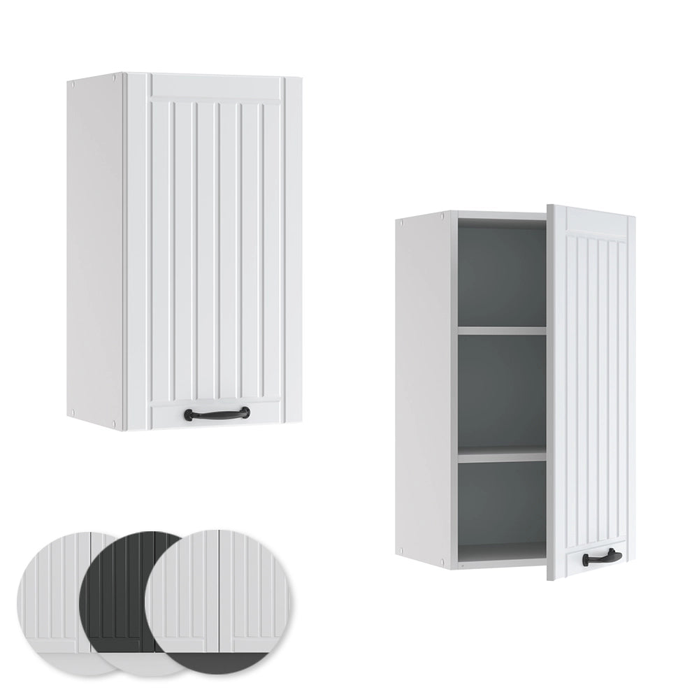 Pensile da cucina Fame-Line Bianco rustico/Bianco 40 cm Vicco