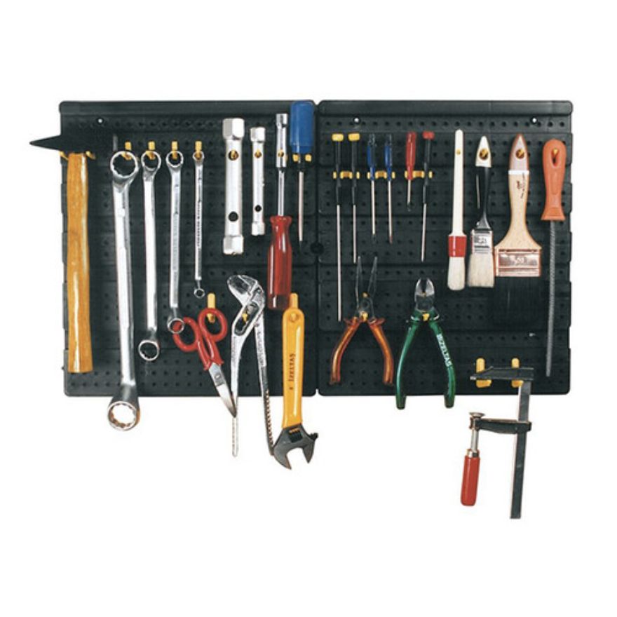 PANNELLO C/38 GANCI PLASTICA