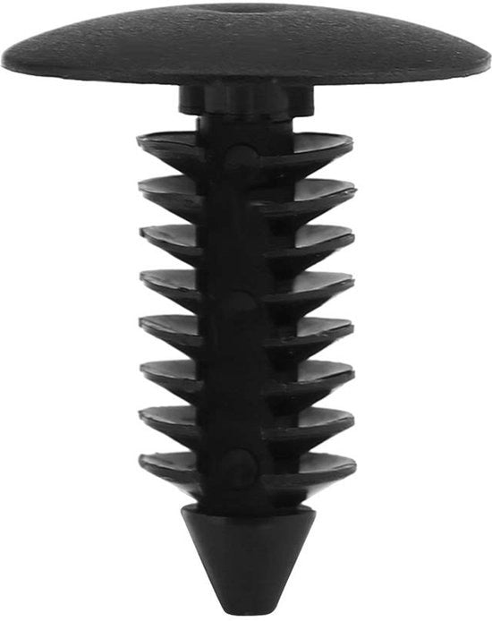 Paraurti 100 pezzi - Clip di fissaggio auto - Viti nylon - Antiscivolo/Anticorrosione - Leggero - Facile da montare