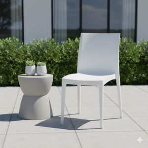 SEDIA IMPILABILE 'MADAM' Col. Bianco - PRO GARDEN