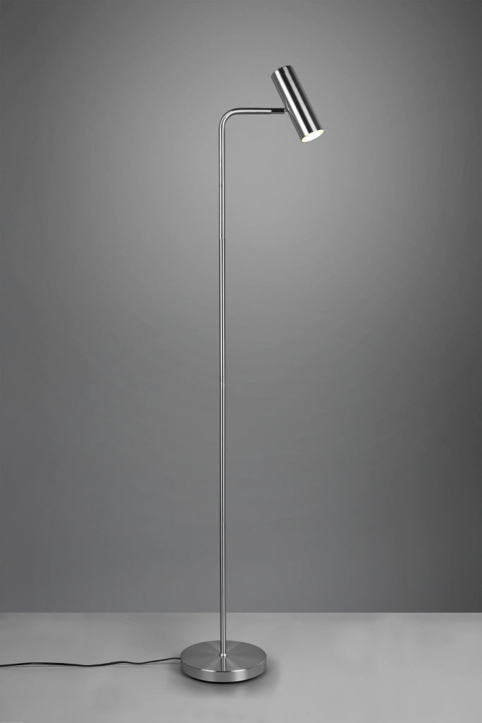 Lampada Piantana Spot GU10 5W Cilindro Acciaio H 152 cm Marley GD Trio