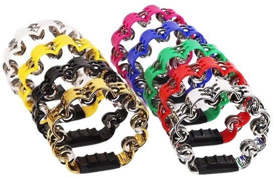Set di 9 Tamburi a Fiore per Percussione Manuale - Percussione Manuale - Piccola Tambura per Adulti, Bambini, Chiese, Feste & Eventi (9 Colori)