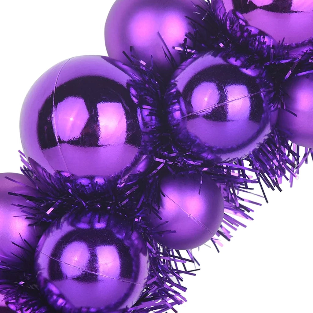 Corone di Palline di Natale 2 pcs Lillà 33 x 33 x 7 cm