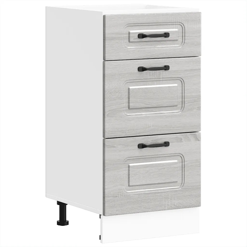 Base da Cucina Kalmar Grigio Sonoma in Legno Multistrato 854246