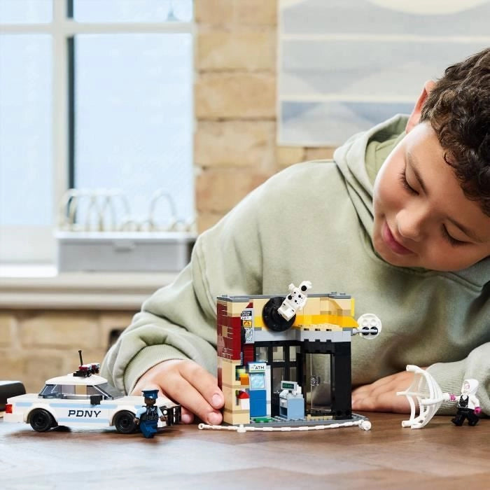 LEGO Marvel 76311 Spider-Verse: Miles Morales contro The Smudge - Gioco per ragazzi dai 9 anni in su