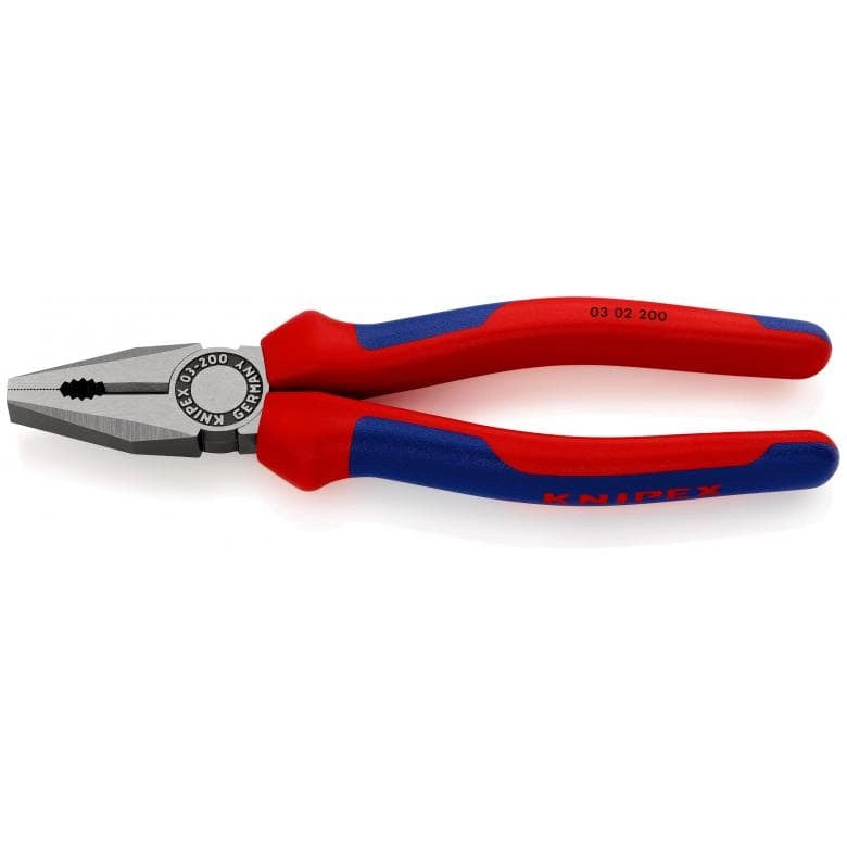 PINZA UNIVERSALE 200 mm RIVESTITA IN MATERIALE BICOMPONENTE - KNIPEX 0302200