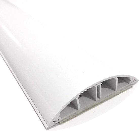 Guscio di Cavo 35 cm - PVC Autoadesivo per Cavi - Montaggio su Pavimento e Parete