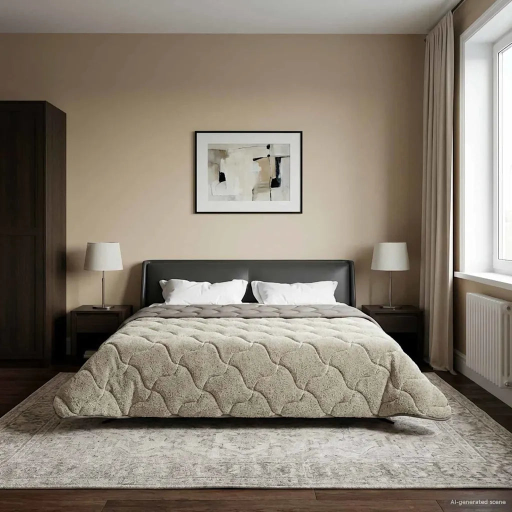 Duvet Invernale Trapuntato Grigio chiaro 200 x 220 cm 42026321