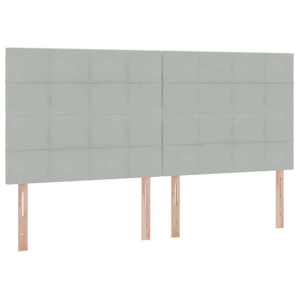 Letto con contenitore e materasso Grigio chiaro 200 x 200 cm 3372051