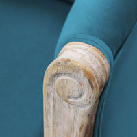 Divano Coleman 107x61x70 h cm in Velluto Blu