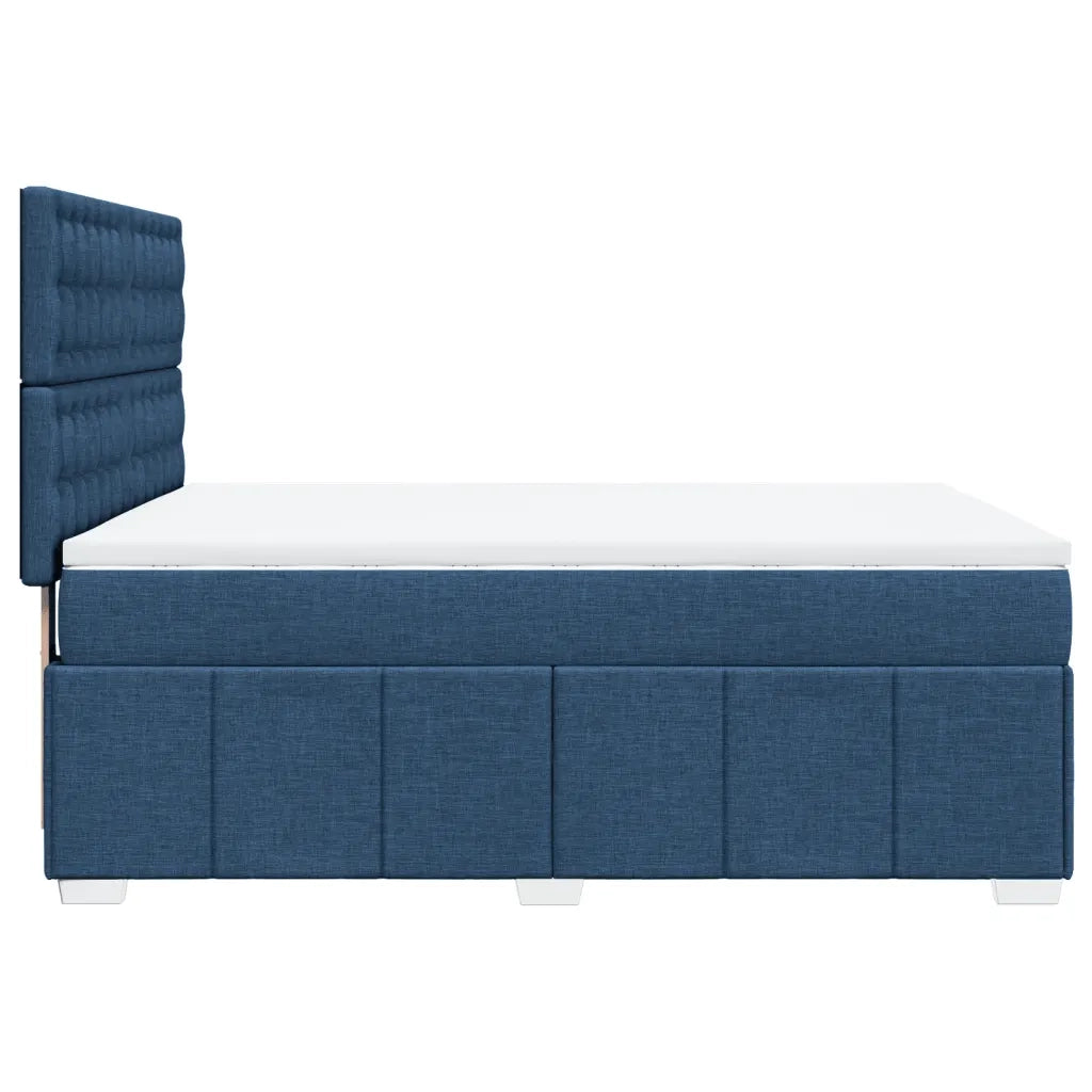 Giroletto a Molle con Materasso Blu 140x200 cm in Tessuto 3291711