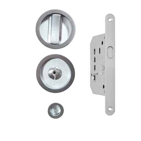 KIT PER PORTE SCORREVOLI CON NOTTOLINO FIMET E50 - Ottone lucido - FIMET MANIGLIE