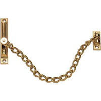 CATENA DI SICUREZZA IN OTTONE PER PORTE  Ø mm 2,7x20 cm - Ottone lucido