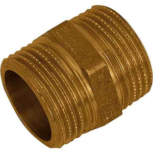 NIPLES 5 FILETTI OTTONE GIALLO 3/8x3/8 - MADE IN ITALY