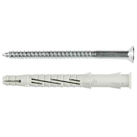 TASSELLO PROLUNGATO UNIVERSALE CON VITE 'VS11' Ø 8x80 mm - 50 pezzi- TECFI