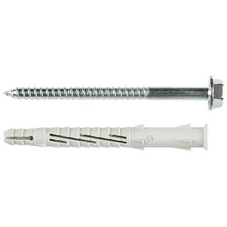 TASSELLO PROLUNGATO UNIVERSALE CON VITE TE 'VS31' Ø 10x160 mm - 25 pezzi- TECFI