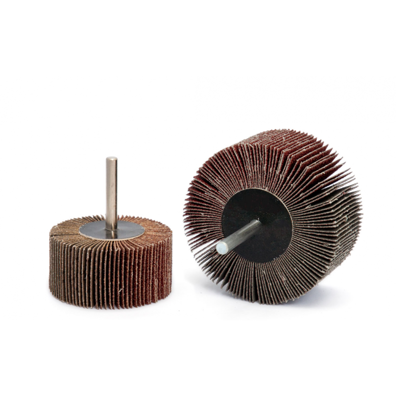 RUOTA LAMELLARE CON GAMBO Ø 80x30 mm - grana 80 - MOLITAL