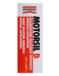 GUARNIZIONE SILICONICA 'MOTORSIL D' 60 gr - colore rosso - AREXONS