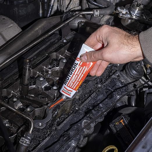 GUARNIZIONE SILICONICA 'MOTORSIL D' 60 gr - colore rosso - AREXONS