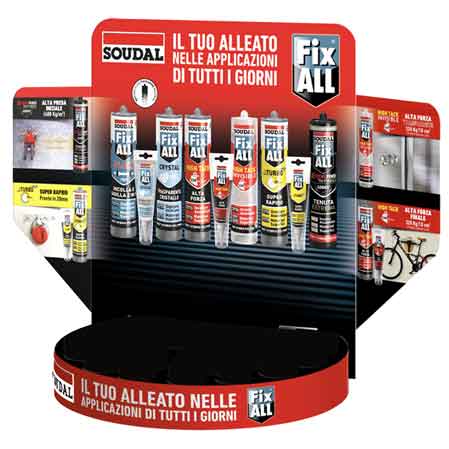 ESPOSITORE DA BANCO 'FIX ALL' SOUDAL 24 Pezzi - SOUDAL