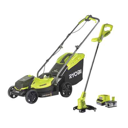 KIT PROMO TOSAERBA 'OLM1833B'/TAGLIABORDI 'OLT1825M'  RYOBI 18V 4.0Ah - RYOBI