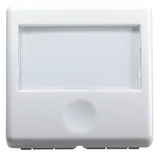 PULSANTE CON PORTANOME 'SYSTEM' 2 moduli - 1P NA 250V - Bianco - GEWISS