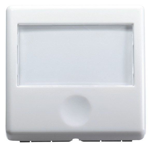 PULSANTE CON PORTANOME 'SYSTEM' 2 moduli - 1P NA 250V - Bianco - GEWISS