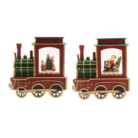 TRENINO DI NATALE CON ACQUA E LUCI 21x9x21h cm