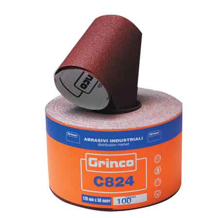 CARTA ABRASIVA 'C824' 50 MT mm 115x50 mt - grana 40 - NASTROFLEX